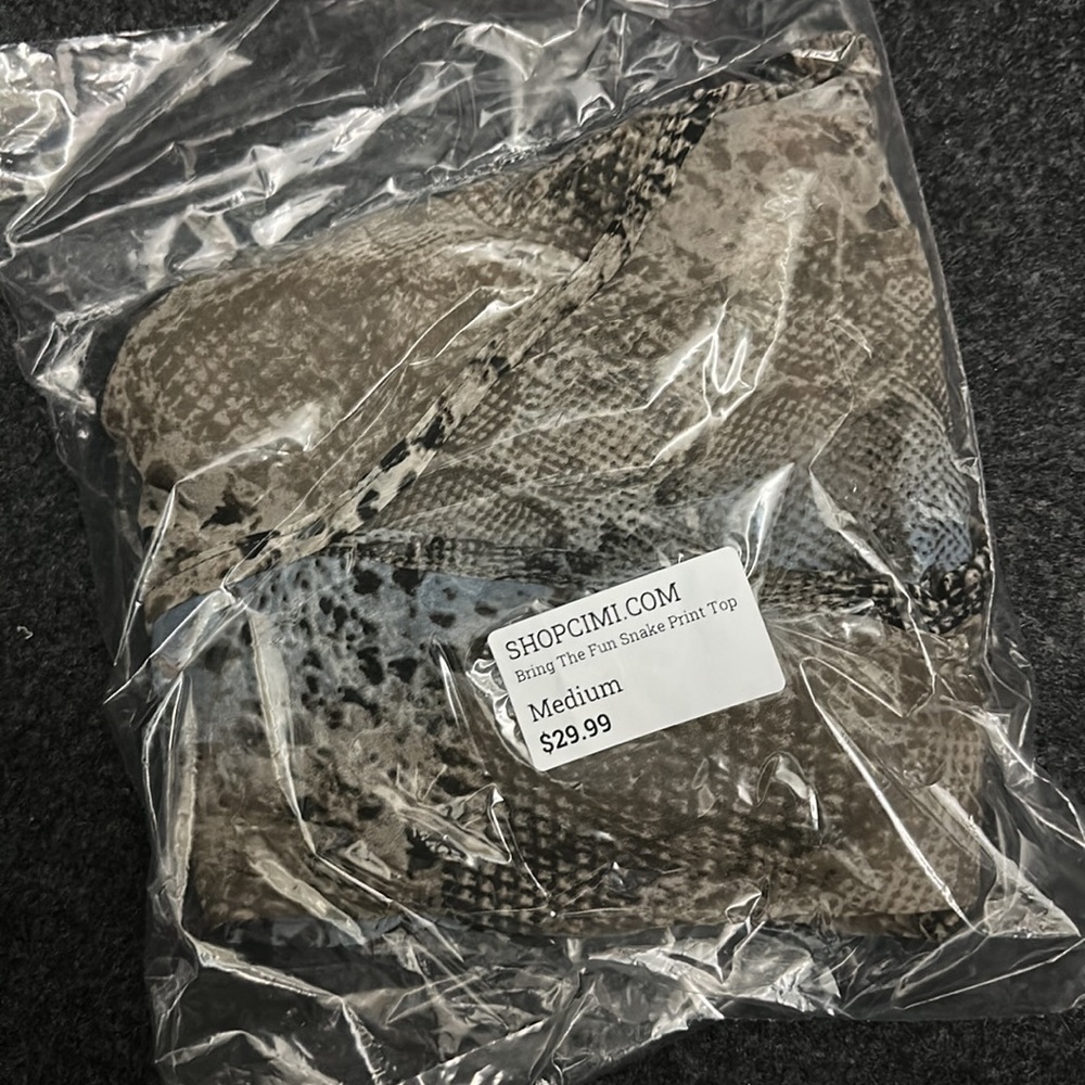 Snake Print Top - Picture 5 of 5